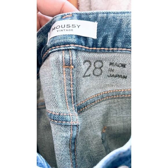 Moussy Vintage WOODHAVEN WIDE STRAIGHT Jeans blue 28” - Picture 8 of 11